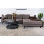 Vita Coffee table - Coffee table, black, black frame ø80x45 cm - Afbeelding 4