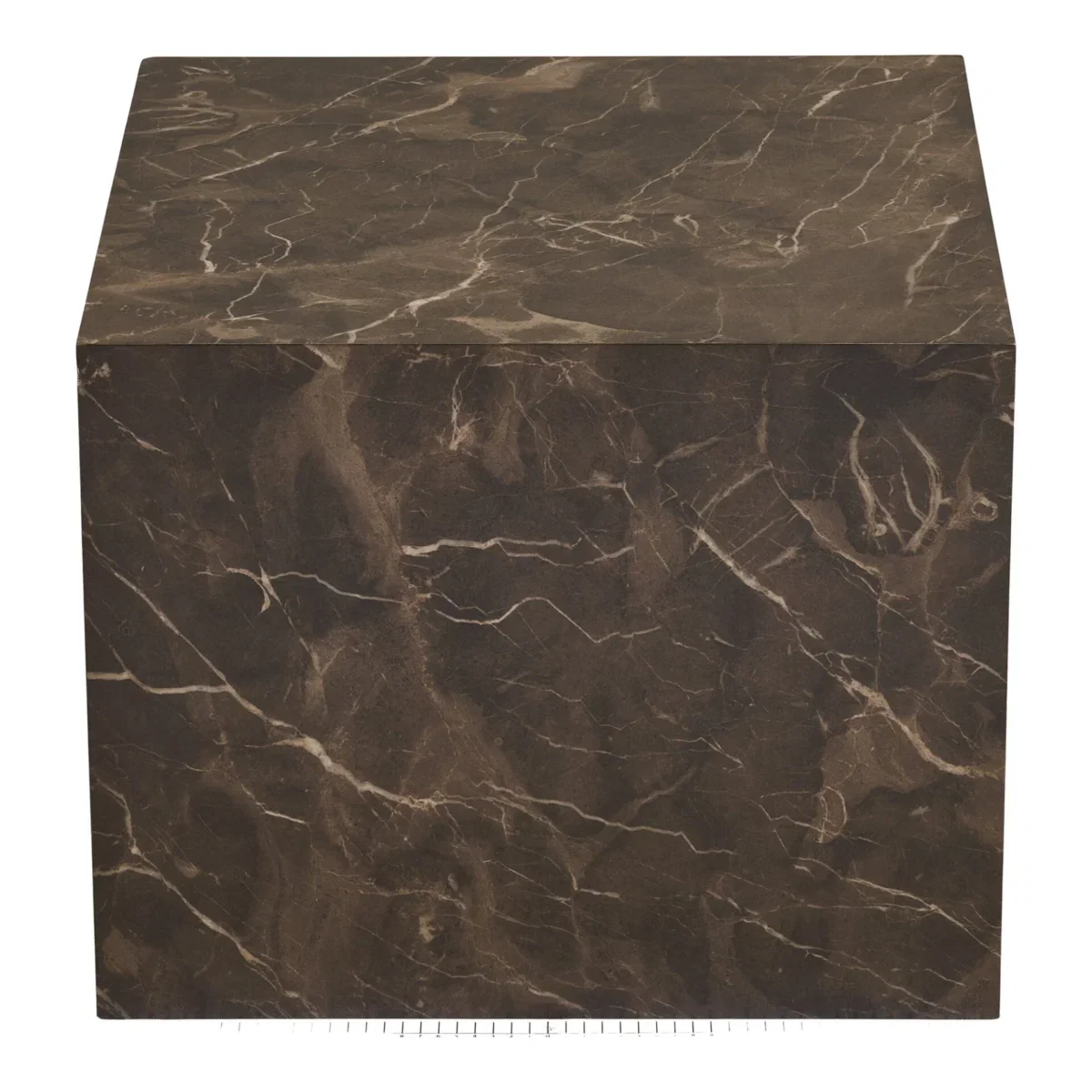 Prague Coffee Table - Coffee table, marble look, brown set of 2 - Afbeelding 4