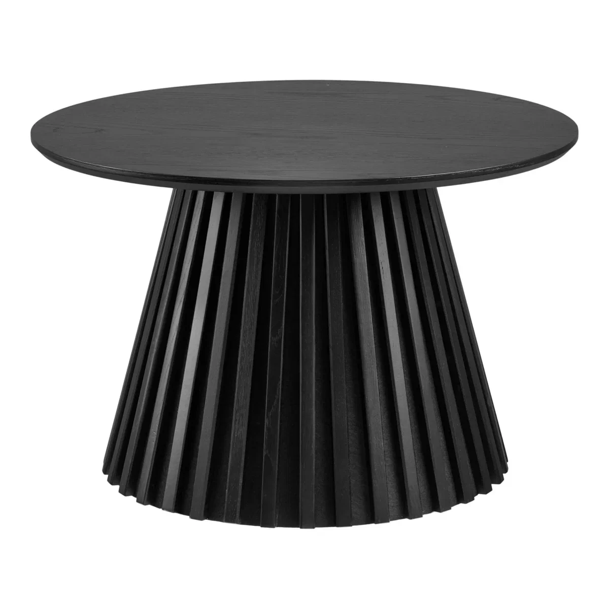 Osaka Coffee Table - Coffee table, oak veneer, black ø70x45 cm - Afbeelding 2