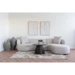 Osaka Coffee Table - Coffee table, oak veneer, black ø70x45 cm - Afbeelding 4
