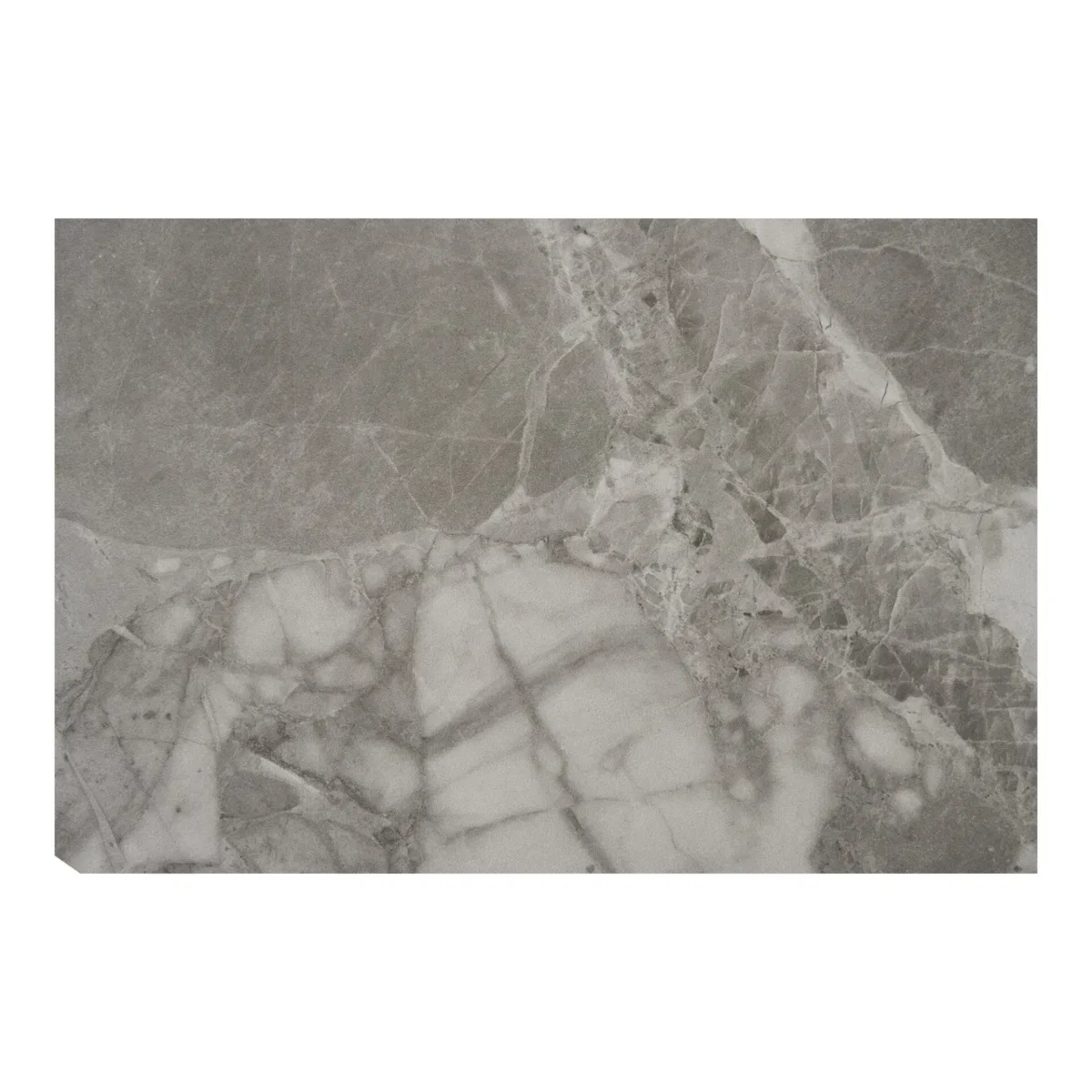 Brito Coffee Table - Coffee table, marble look, grey/black ø60x45 cm - Afbeelding 3