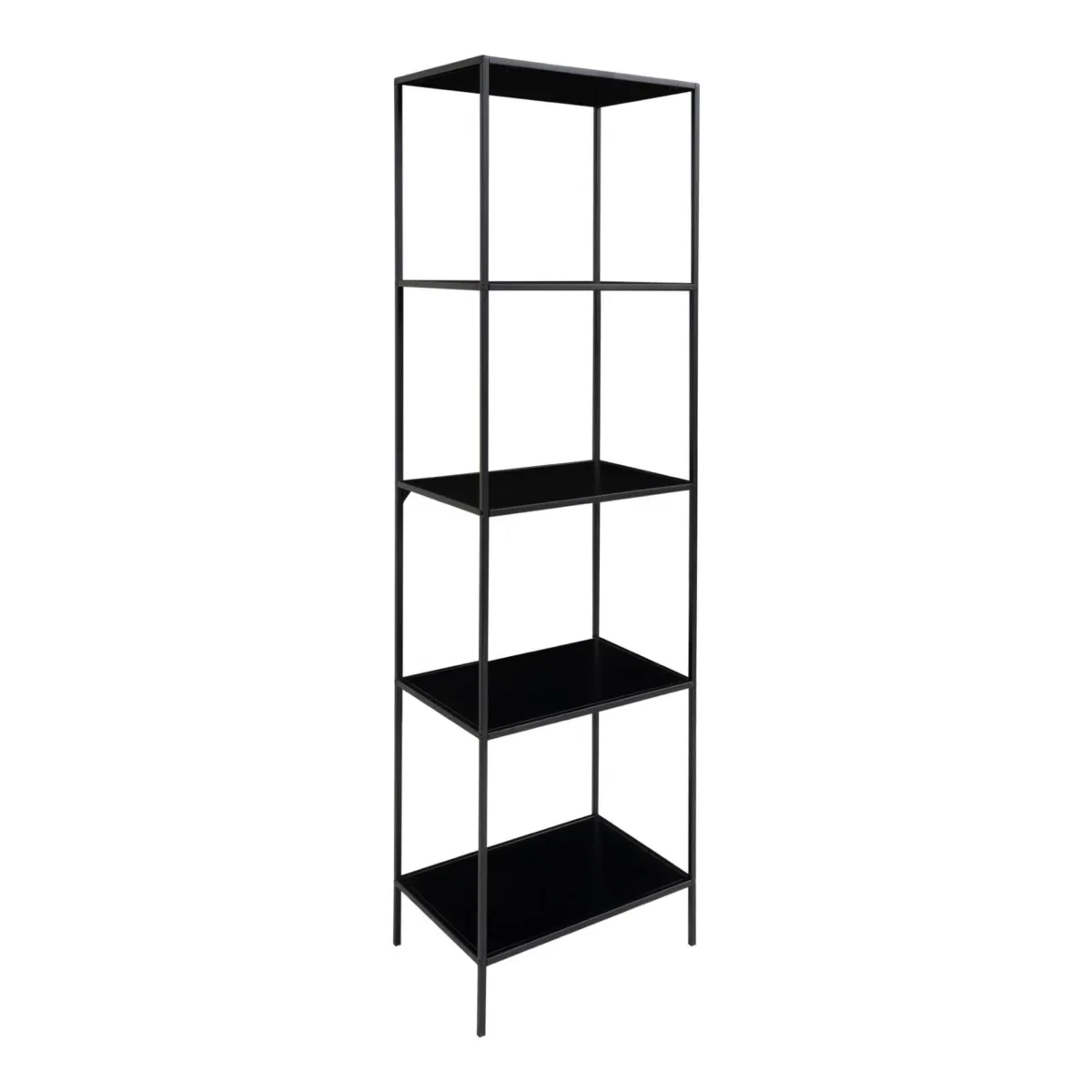 Vita shelf - Shelf, 5 shelves, black, black frame 51x36x170 cm - Afbeelding 2