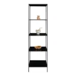 Vita shelf - Shelf, 5 shelves, black, black frame 51x36x170 cm - Afbeelding 3