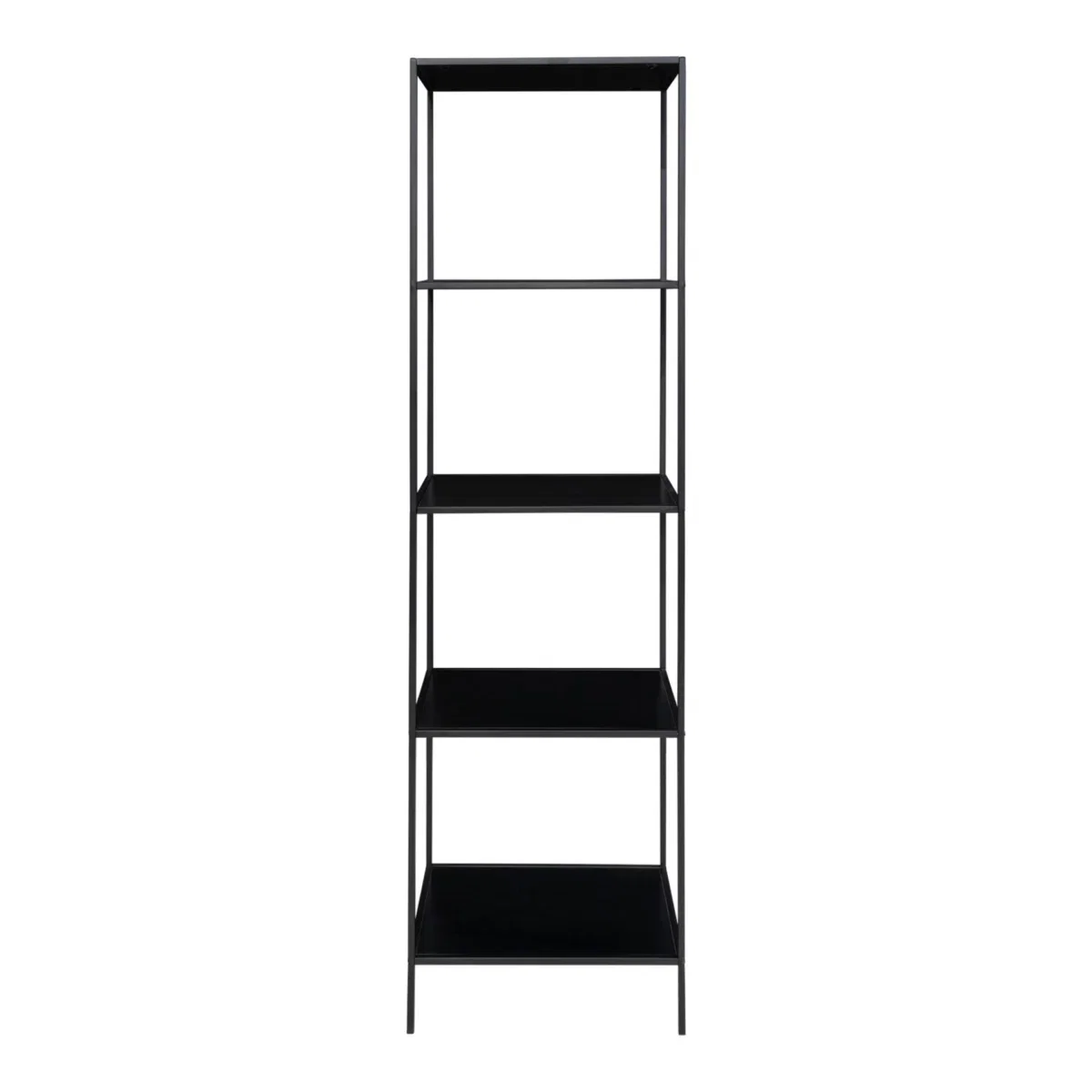 Vita shelf - Shelf, 5 shelves, black, black frame 51x36x170 cm - Afbeelding 4