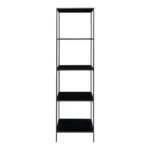 Vita shelf - Shelf, 5 shelves, black, black frame 51x36x170 cm - Afbeelding 4