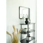 Vita shelf - Oval shelf, 4 shelves, black, black frame 85x36x111 cm - Afbeelding 4