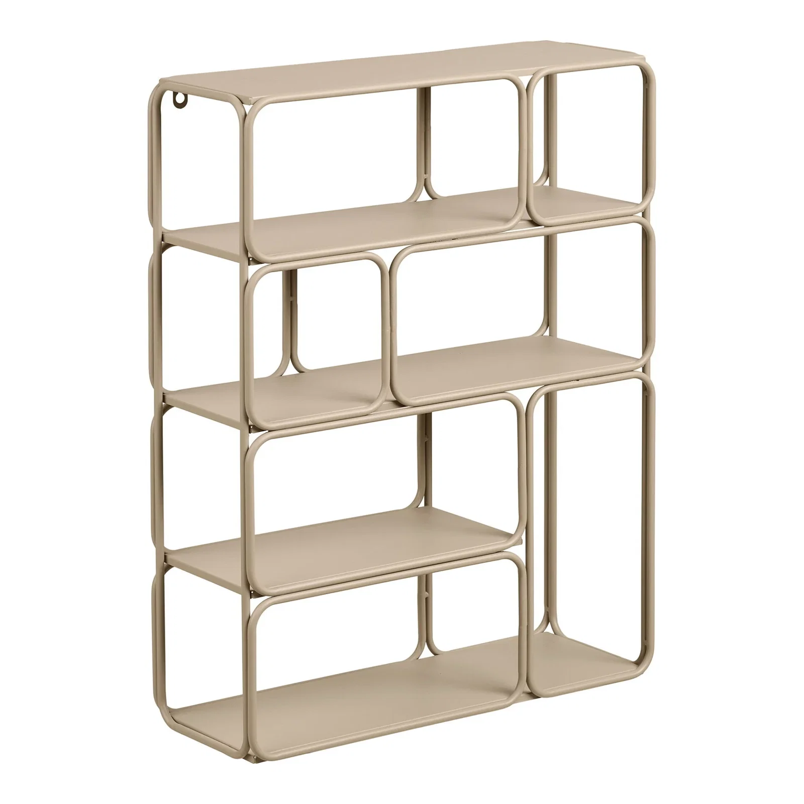 3251010-0.webp Lanciano Wall Shelf - Wall shelf, metal, beige 48x18x64 cm - Afbeelding 1