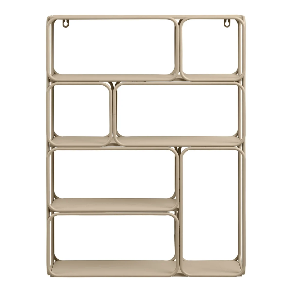 Lanciano Wall Shelf - Wall shelf, metal, beige 48x18x64 cm - Afbeelding 2