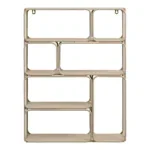 Lanciano Wall Shelf - Wall shelf, metal, beige 48x18x64 cm - Afbeelding 2