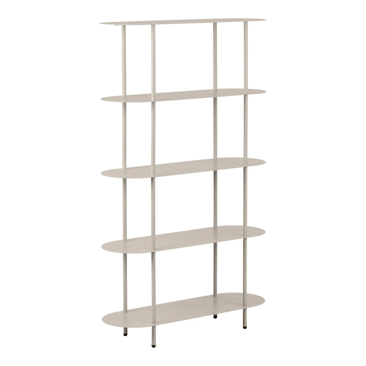 Rieti Shelving Unit - Shelving unit, 5 shelves, metal, sand 31x90x150 cm - Afbeelding 2