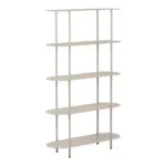 Rieti Shelving Unit - Shelving unit, 5 shelves, metal, sand 31x90x150 cm - Afbeelding 2