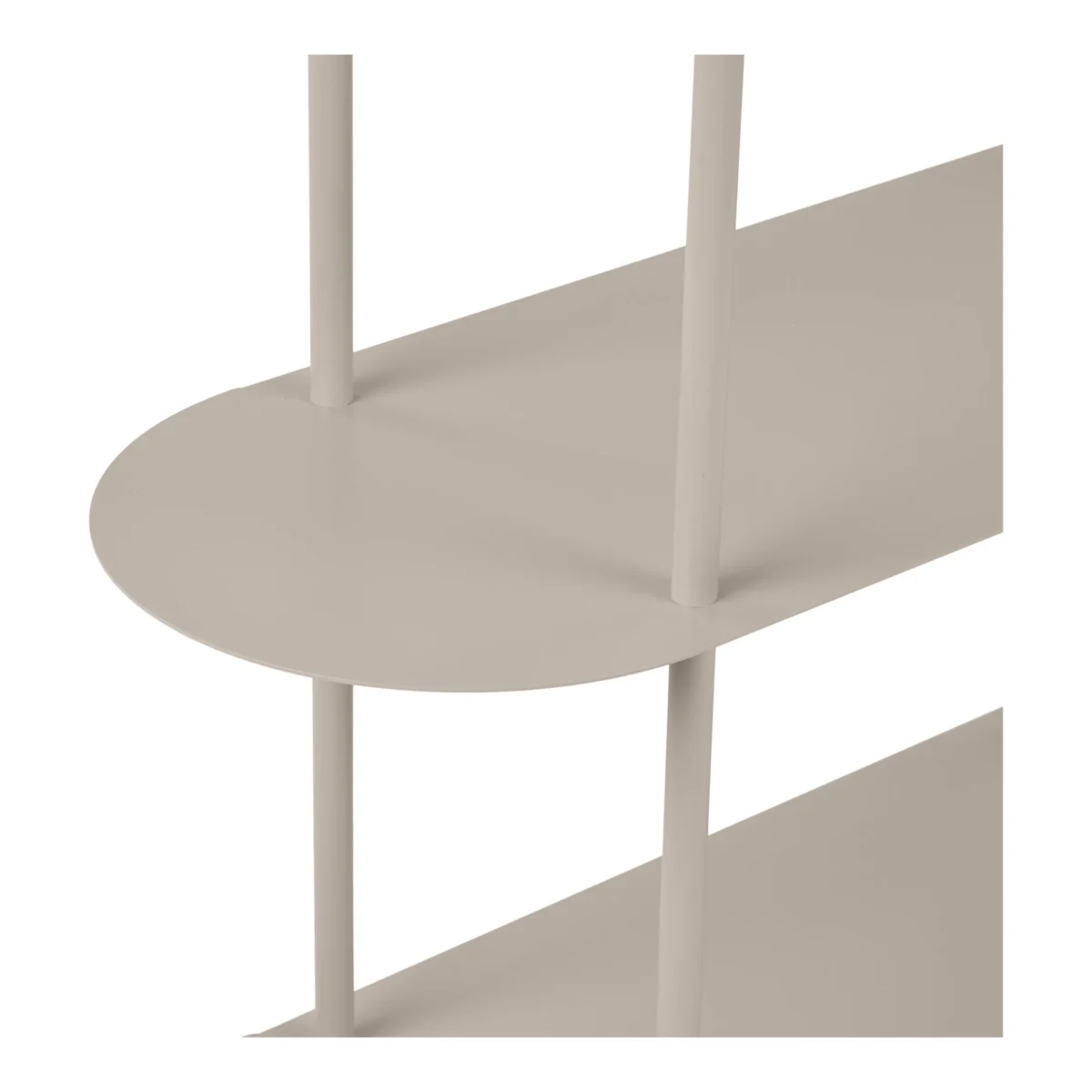 Rieti Shelving Unit - Shelving unit, 5 shelves, metal, sand 31x90x150 cm - Afbeelding 3