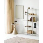 Rieti Shelving Unit - Shelving unit, 5 shelves, metal, sand 31x90x150 cm - Afbeelding 4