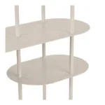 Rieti Shelving Unit - Shelving unit, 5 shelves, asymmetrical, metal, sand 31x118x139 cm - Afbeelding 4
