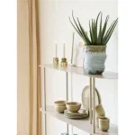 Rieti Shelving Unit - Shelving unit, 5 shelves, asymmetrical, metal, sand 31x118x139 cm - Afbeelding 6
