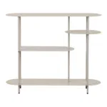 Rieti Shelving Unit - Shelving unit, 4 shelves, metal, sand 31x118x97 cm