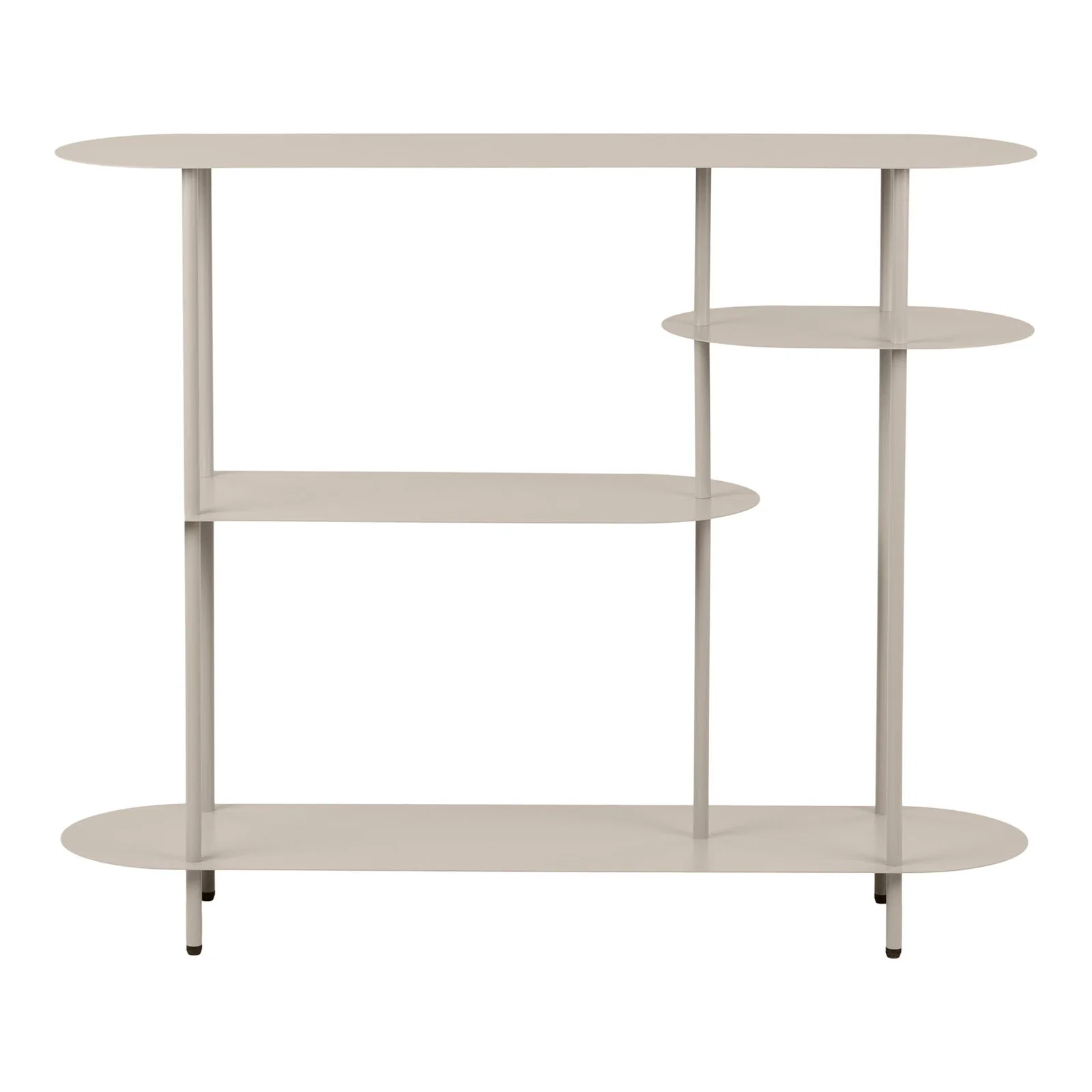 3251013-0.webp Rieti Shelving Unit - Shelving unit, 4 shelves, metal, sand 31x118x97 cm - Afbeelding 1