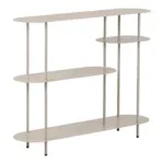 Rieti Shelving Unit - Shelving unit, 4 shelves, metal, sand 31x118x97 cm - Afbeelding 2
