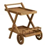 Pasaku Tea Trolley - Tea Trolley, teak, natural, 86x50x81 cm