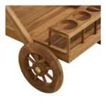 Pasaku Tea Trolley - Tea Trolley, teak, natural, 86x50x81 cm - Afbeelding 5