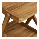 Pasaku Tea Trolley - Tea Trolley, teak, natural, 86x50x81 cm - Afbeelding 6