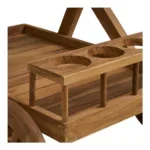 Pasaku Tea Trolley - Tea Trolley, teak, natural, 86x50x81 cm - Afbeelding 7