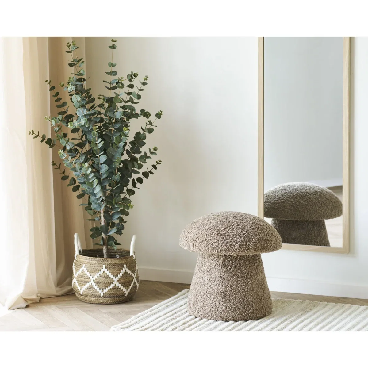 Scottsdale Wall Mirror - Wall mirror, wooden frame, natural 45x110 cm - Afbeelding 6