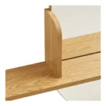 Barco Mirror with Shelf - Mirror with shelf, oak look 92x15x94,5 cm - Afbeelding 4