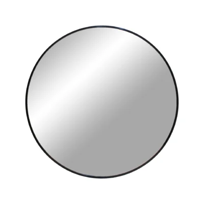 Madrid Mirror - Mirror, aluminium, black ø60 cm