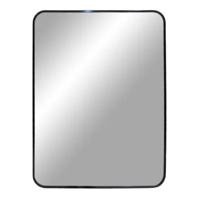 Madrid Mirror - Mirror, aluminium, black 50x70 cm