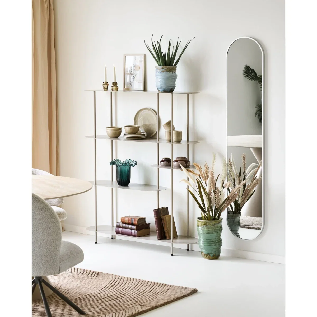 Hennetved Mirror - Mirror, aluminium, silver  35x170 cm - Afbeelding 3