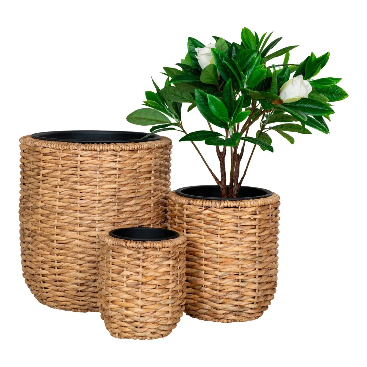 Hanoi Flowerpot - Flowerpot, water hyacinth, natural set of 3 - Afbeelding 2
