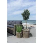 Gili Baskets - Baskets, kubu rattan, natural set of 2 - Afbeelding 3