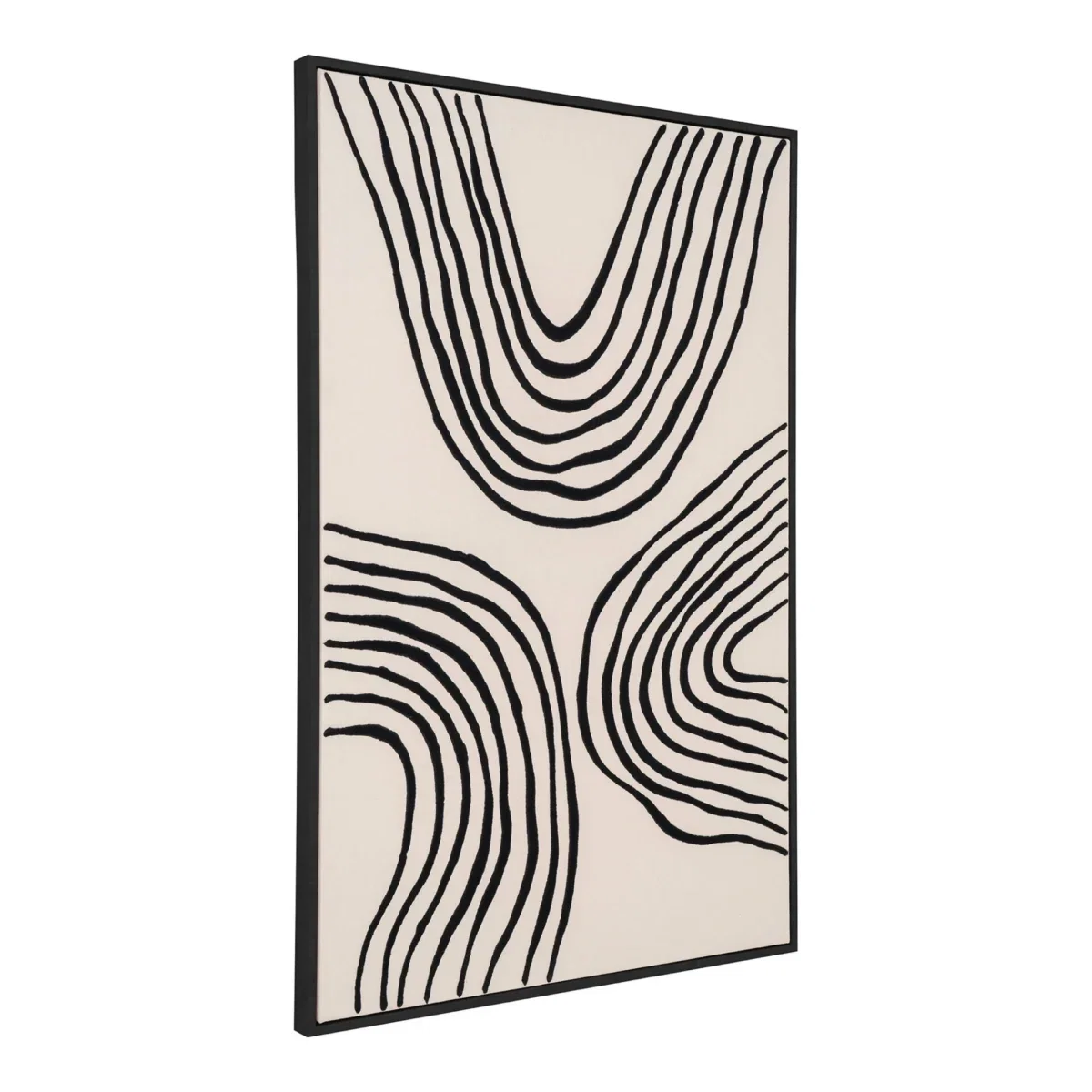 Lipari Canvas Print - Canvas print, canvas, black/beige, No.2 60x90 cm - Afbeelding 2