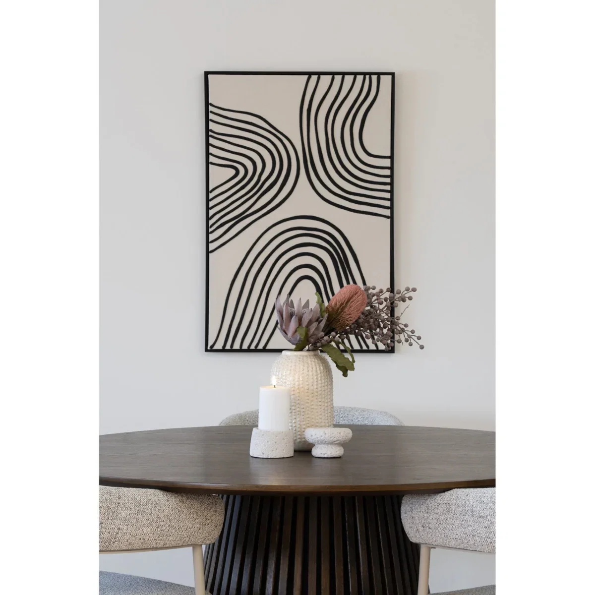 Lipari Canvas Print - Canvas print, canvas, black/beige, No.2 60x90 cm - Afbeelding 4