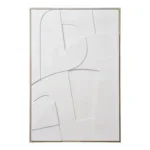 Madeline Relief Wall Decoration - Relief wall decoration, white, No.1 60x90 cm