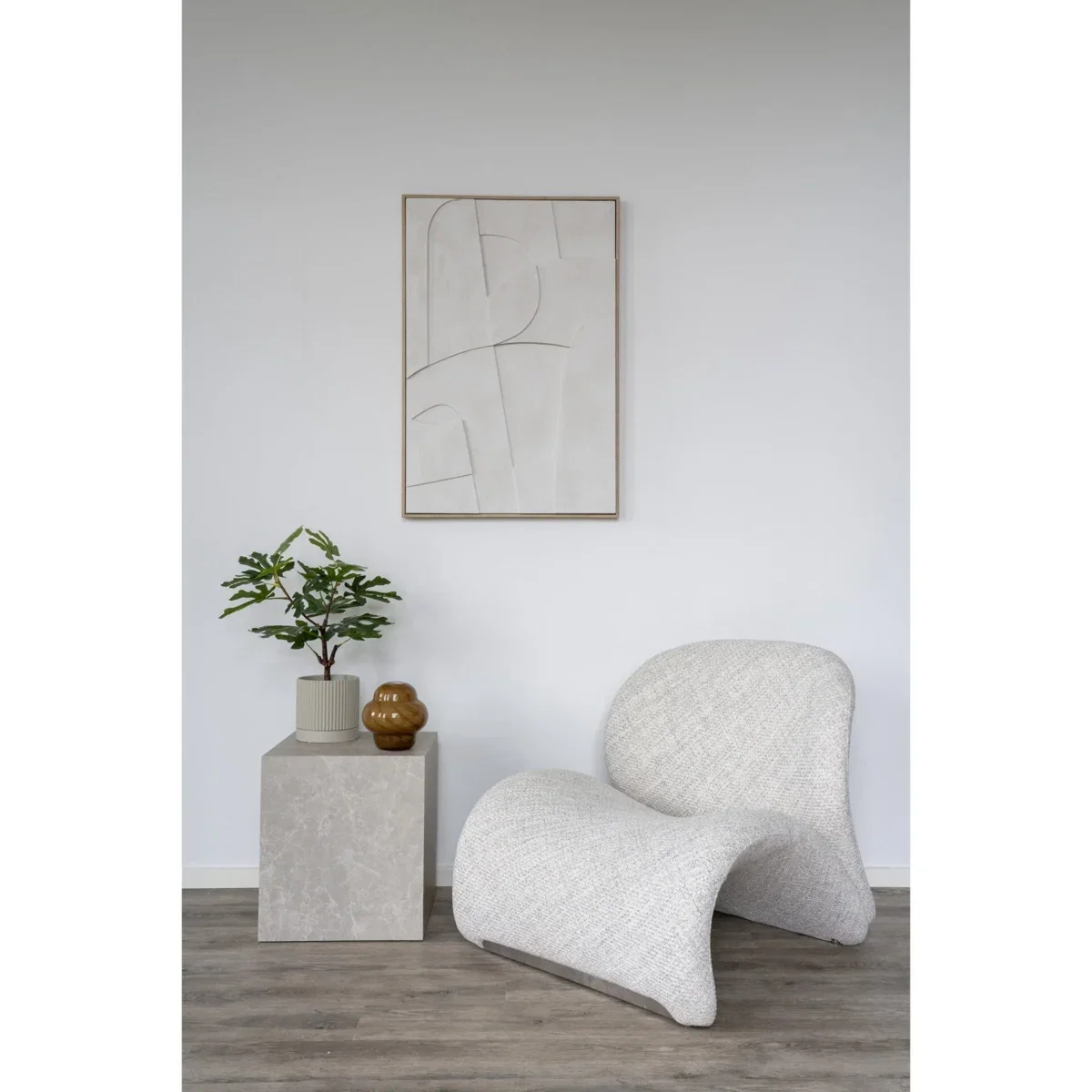 Madeline Relief Wall Decoration - Relief wall decoration, white, No.1 60x90 cm - Afbeelding 5