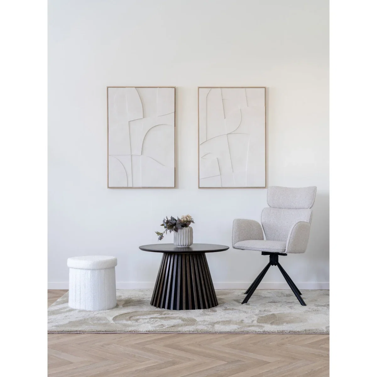 Madeline Relief Wall Decoration - Relief wall decoration, white, No.1 60x90 cm - Afbeelding 6