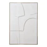 Madeline Relief Wall Decoration - Relief wall decoration, white, No.2 60x90 cm