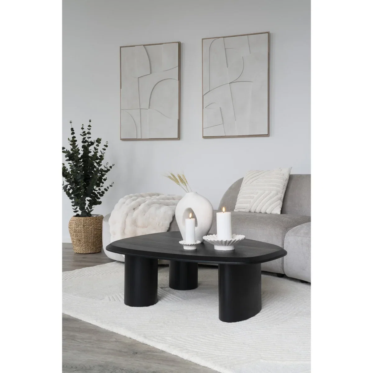 Madeline Relief Wall Decoration - Relief wall decoration, white, No.2 60x90 cm - Afbeelding 3