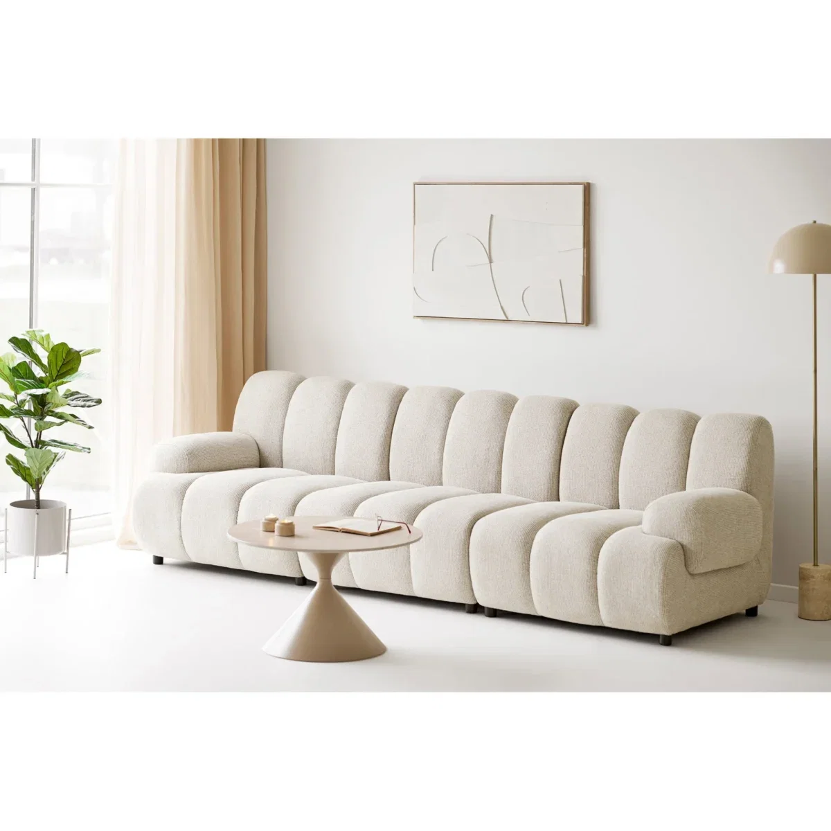 Madeline Relief Wall Decoration - Relief wall decoration, white, No.2 60x90 cm - Afbeelding 6