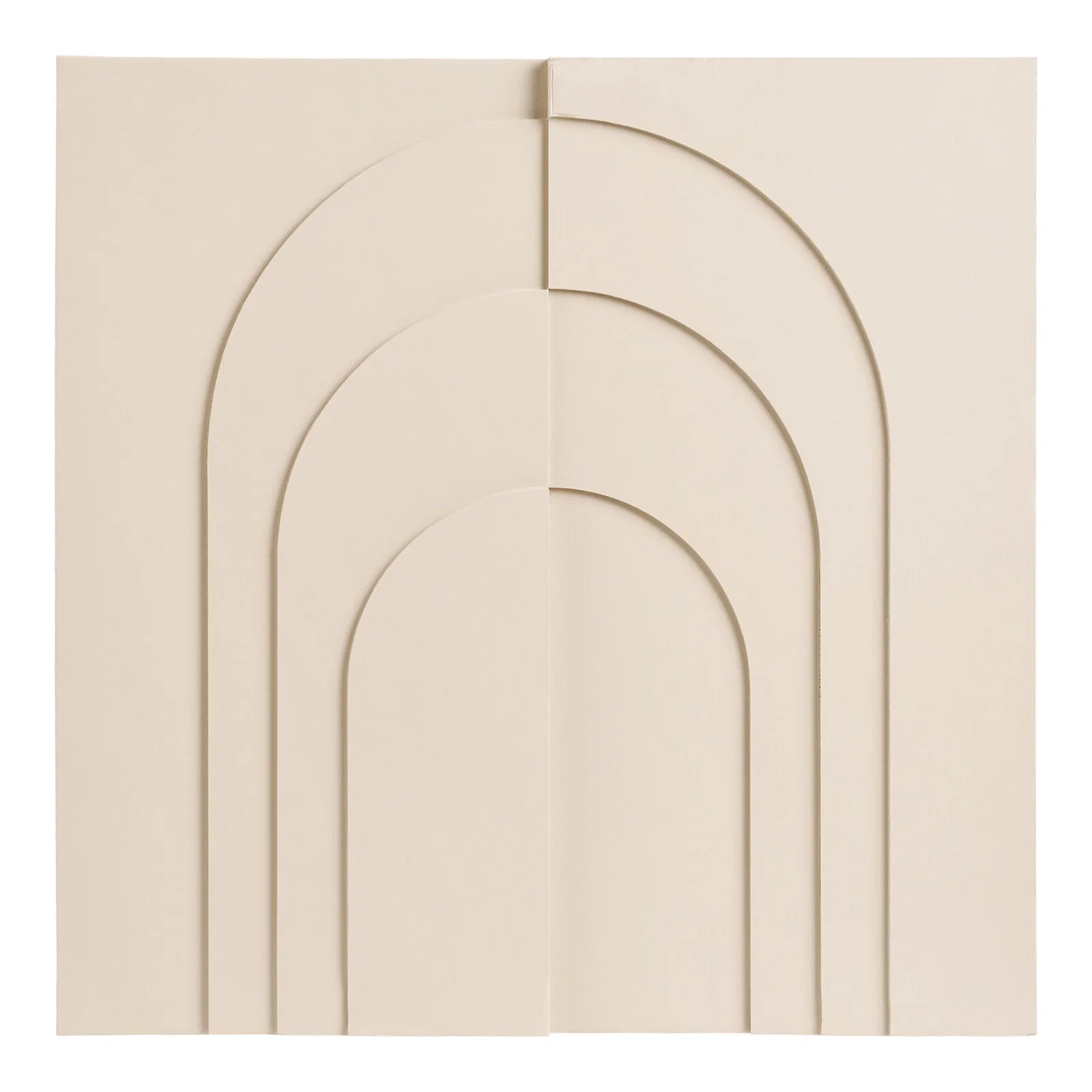 4991012-0.webp Ina Wall Decoration - Relief wall decoration, beige 60x60 cm - Afbeelding 1