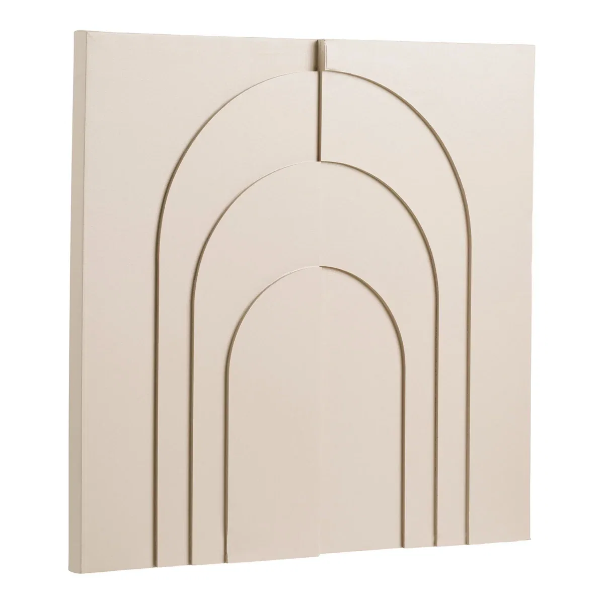 Ina Wall Decoration - Relief wall decoration, beige 60x60 cm - Afbeelding 2