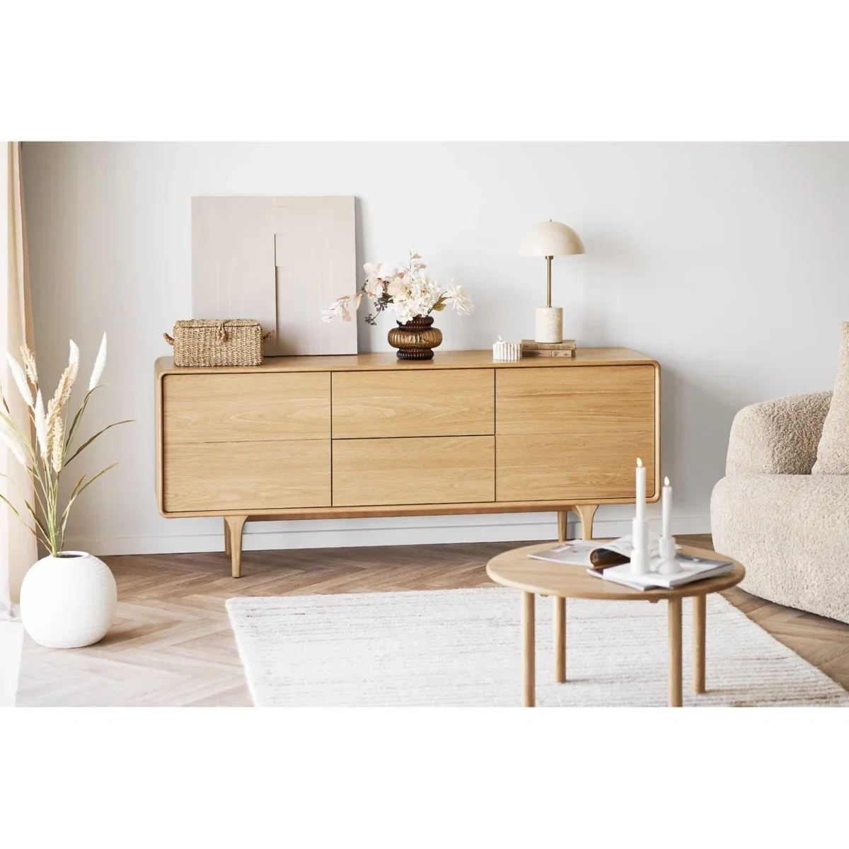 Ina Wall Decoration - Relief wall decoration, beige 60x60 cm - Afbeelding 5