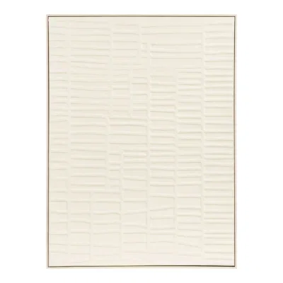 Ena Wall Decoration - Relief wall decoration, beige 60x80 cm