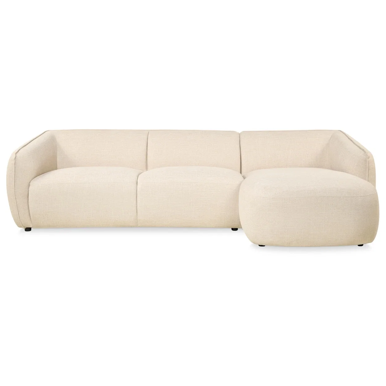 4pYIylhmYBQlrN6omDqe.webp Hoekbank Laila - Stof Beige Rechts - Afbeelding 1