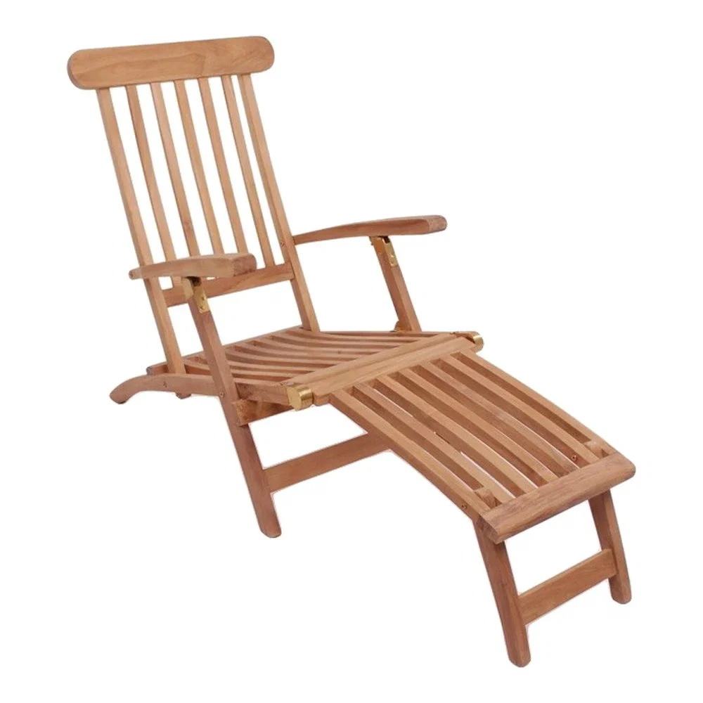 7001120-0.webp Arrecife Deck Chair - Deck Chair with adjustable back, teak, natural - Afbeelding 1