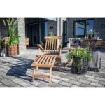 Arrecife Deck Chair - Deck Chair with adjustable back, teak, natural - Afbeelding 5