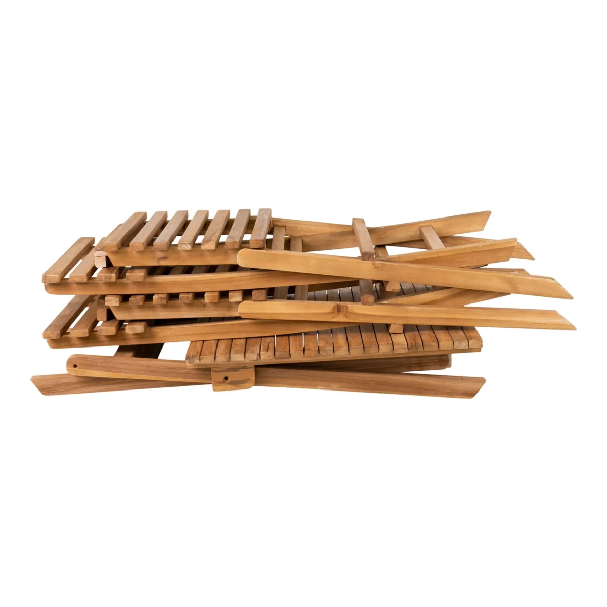 Cuenca Café Set - Café set, 2 chairs and 1 table , teak, natural - Afbeelding 3