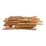 Cuenca Café Set - Café set, 2 chairs and 1 table , teak, natural - Afbeelding 3